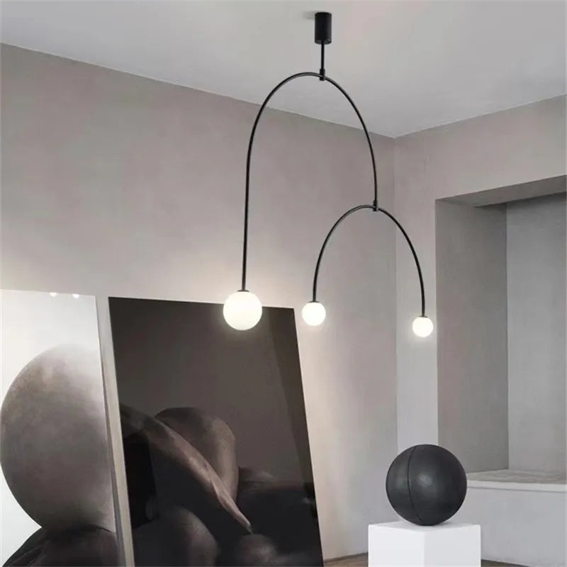 Lampada a sospensione lineare per isola cucina, 10 modelli – dettaglio 2