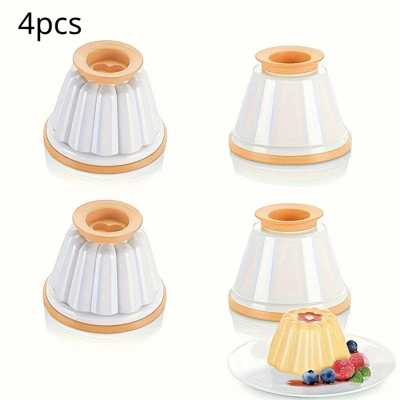 Set di 4 Stampi per Budino e Torte Mousse