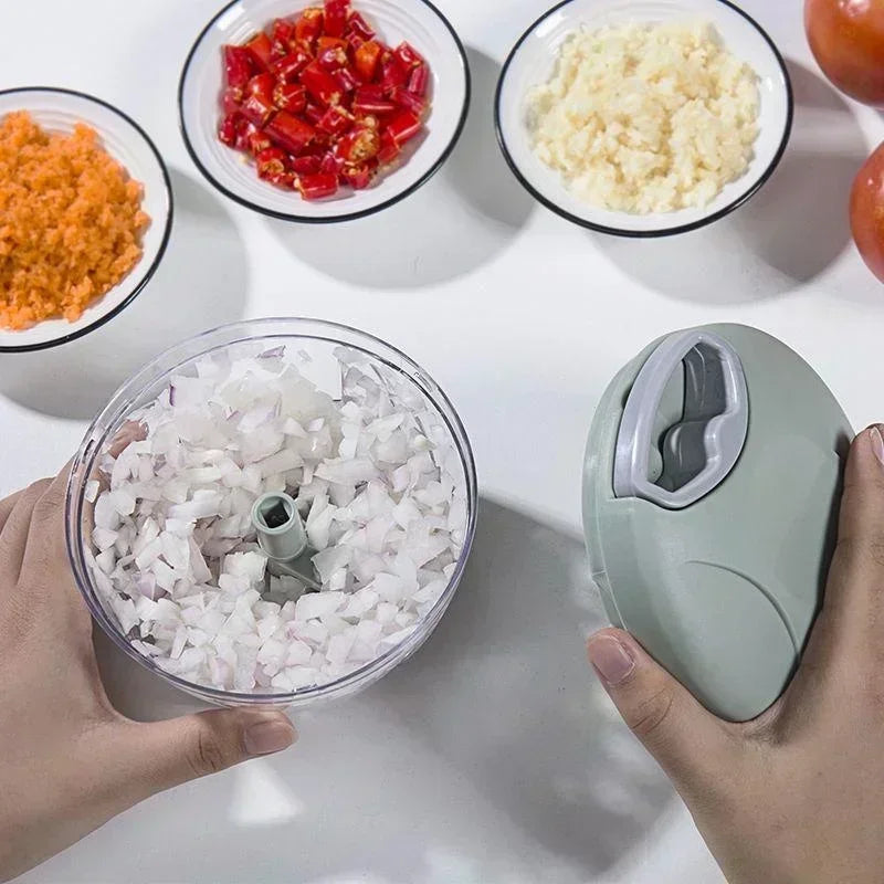Tritatutto manuale da cucina con pressa aglio, 500 o 900 ml – dettaglio 1