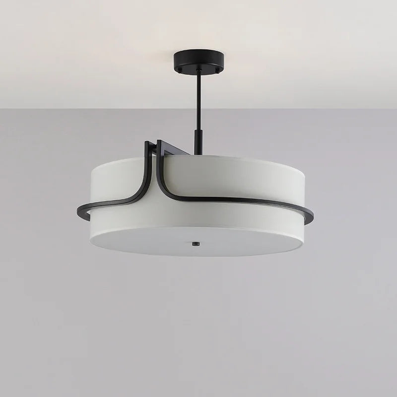 Lampadario a sospensione in tessuto, D55 o D65 cm – dettaglio 3