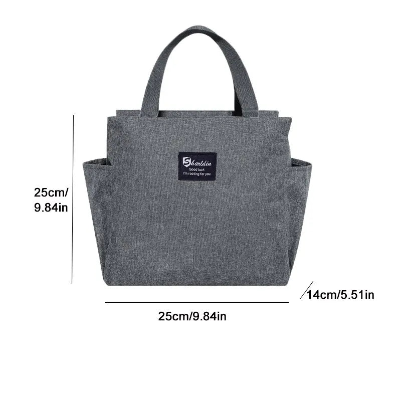 Borsa Termica Porta Pranzo con Doppia Tasca Isolata