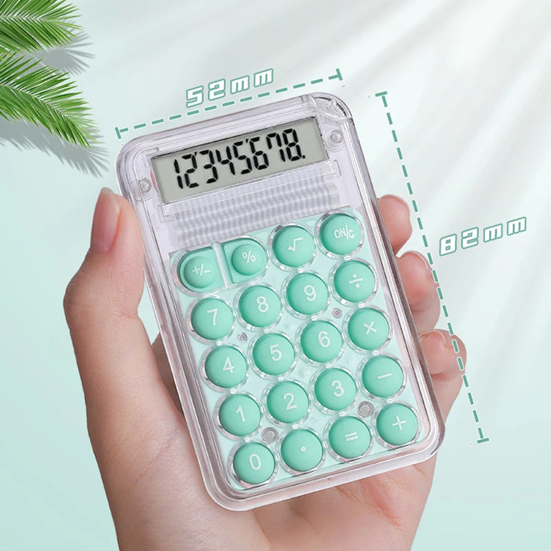 Calcolatrice mini tascabile silenziosa, 8 cifre – foto 6