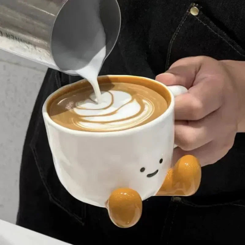 Set di Tazze in Ceramica per Colazione Fantasia Cartoon