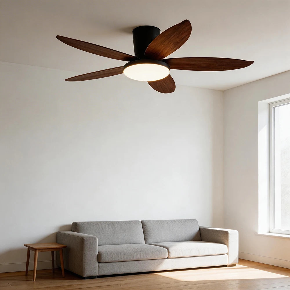 Ventilatore da soffitto con luce, 3 o 5 pale, da 65 a 110 cm