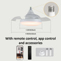 Ventilatore da soffitto pieghevole con luce LED dimmerabile – dettaglio 6