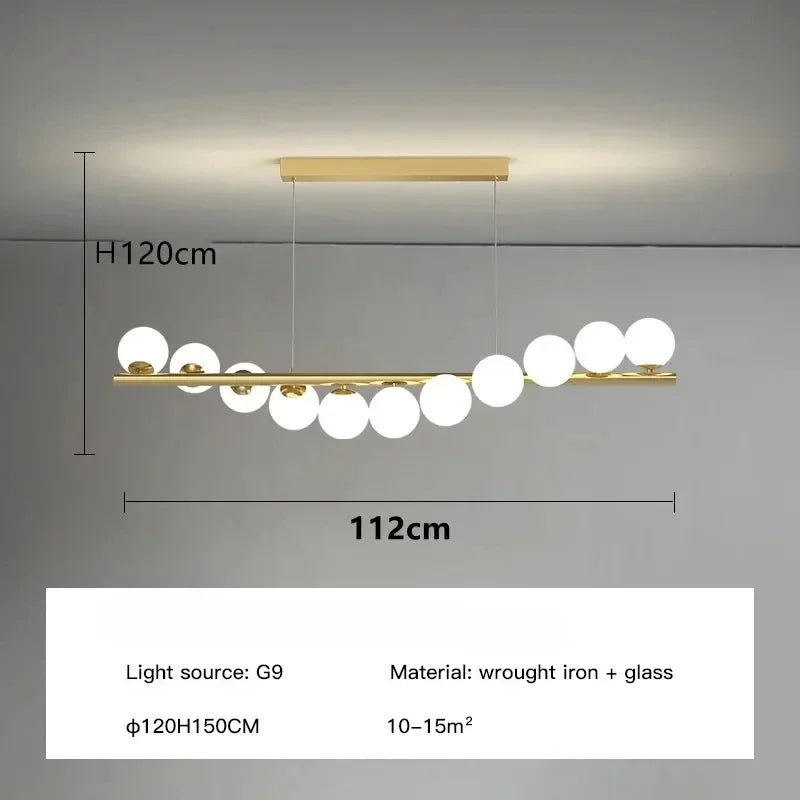 Lampadario a soffitto nordico per soggiorno cucina lampada da ufficio apparecchio di illuminazione a – foto 12