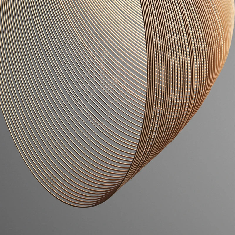 Lampada a sospensione in legno, diametro 40, 60 o 80 cm – dettaglio 3
