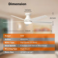 Ventilatore da soffitto moderno con luce LED e telecomando – dettaglio 6