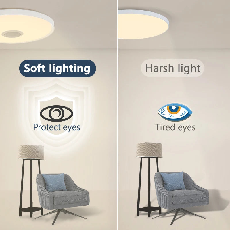 Plafoniera Moderna a LED RGB con Telecomando e APP