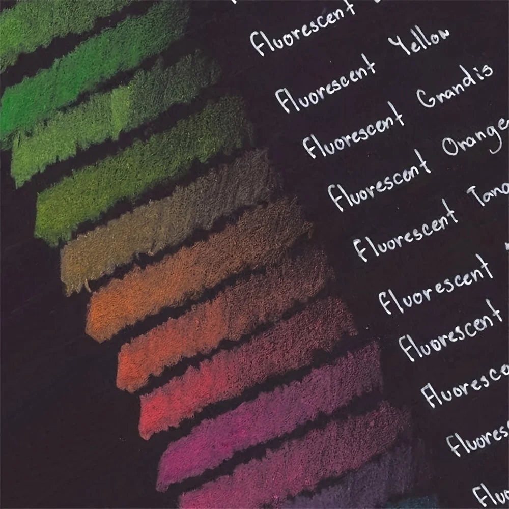 Matite colorate a base d'olio, 24 colori fluo, mina morbida 2B – dettaglio 1