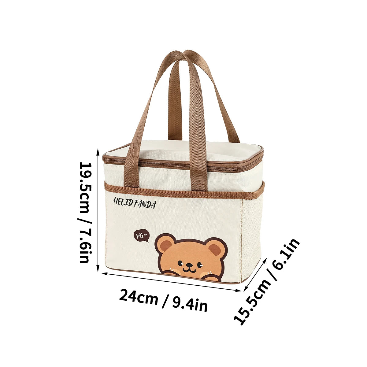 Borsa Termica per il Pranzo Capybara Impermeabile – foto 8