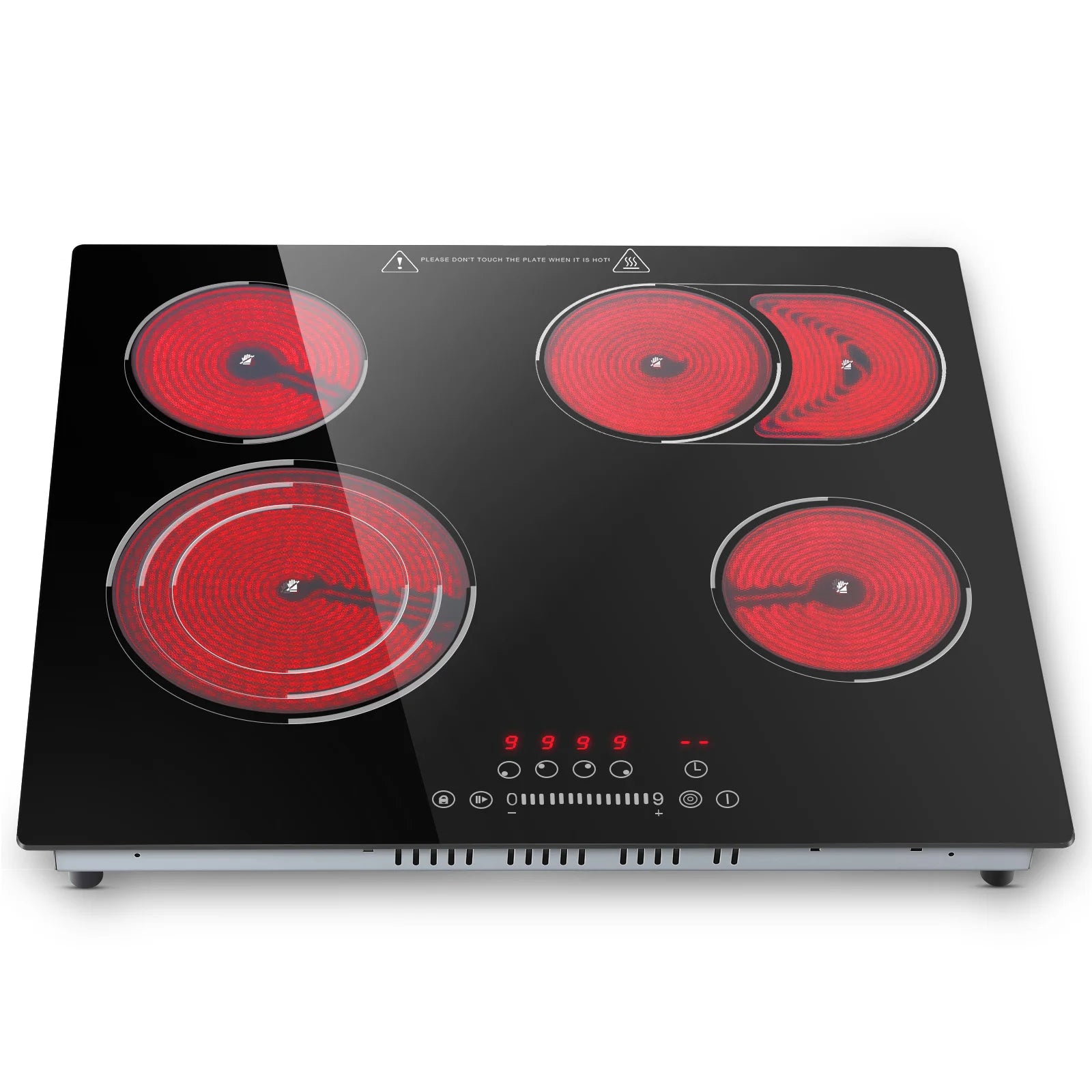Piano cottura in ceramica da incasso 60 cm, 4 zone, 6700 W – dettaglio 6