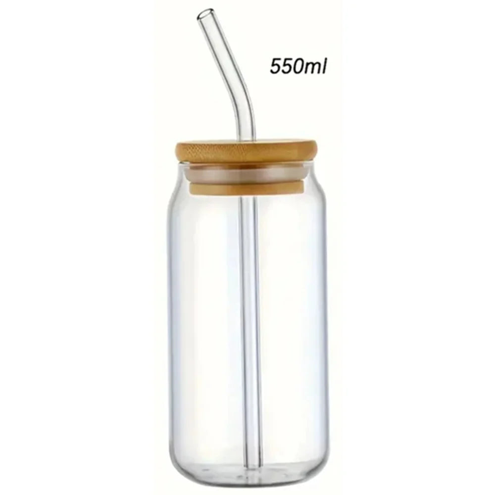Bicchiere in vetro 350 o 550 ml con coperchio in bambù – dettaglio 6