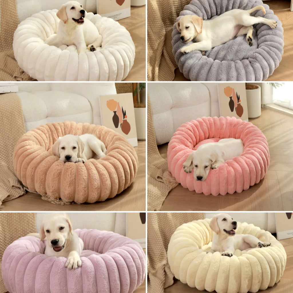 Letto rotondo lavabile per cani e gatti, da 40 a 90 cm