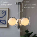 Lampadario LED nordico da 3 a 5 luci, anche in applique – dettaglio 10