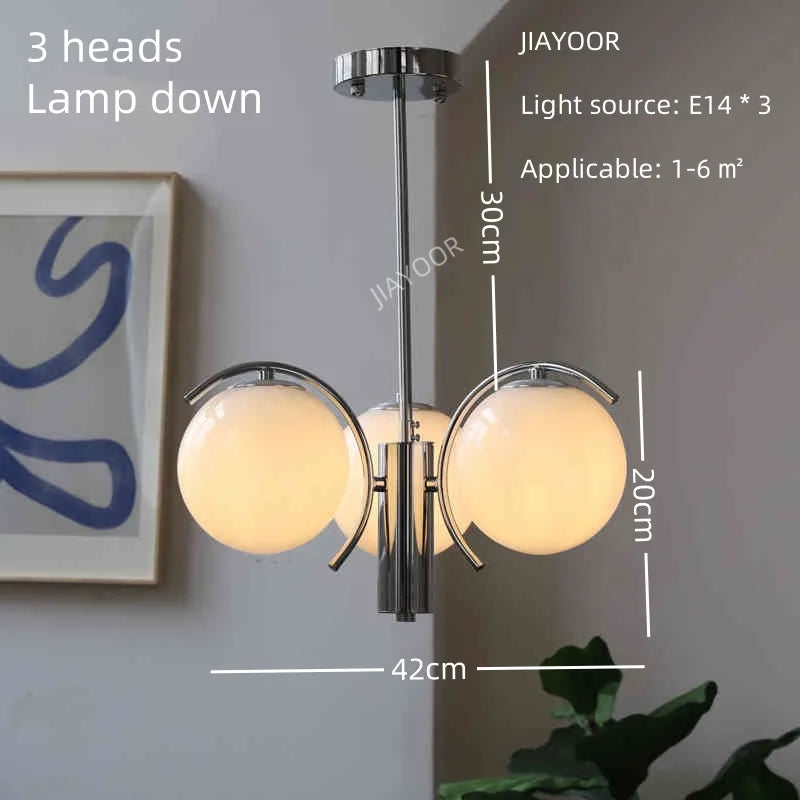 Lampadario LED nordico da 3 a 5 luci, anche in applique – dettaglio 10