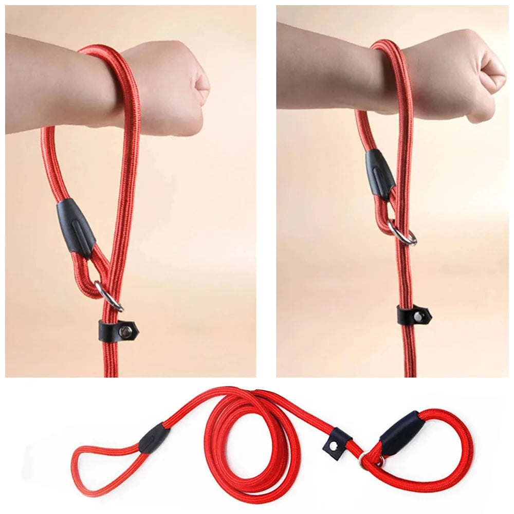 Guinzaglio per Addestramento Cani P-Leash, Materiale in Nylon Resistente, Robusto e Confortevole, Corda di Trazione Anti-Trazione per Animali Domestici