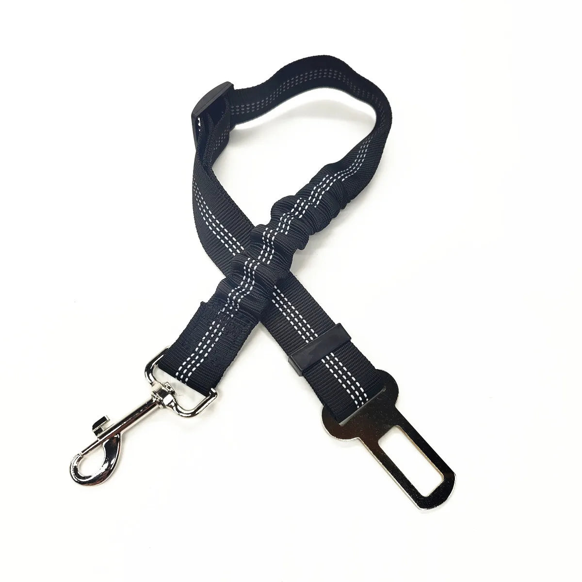 Imbracatura da auto per cani in nylon riflettente e regolabile – dettaglio 10