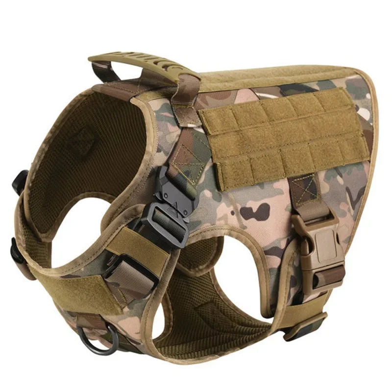 Set pettorina tattica e guinzaglio per cani, taglie S-XL – dettaglio 16