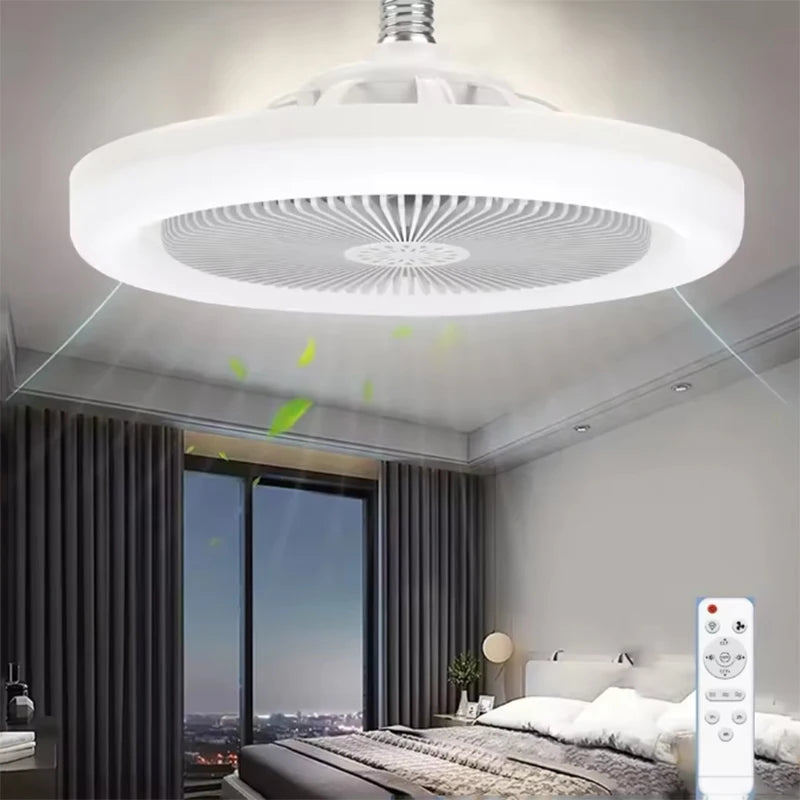 Ventilatore da soffitto compatto 25 cm con luce LED E27