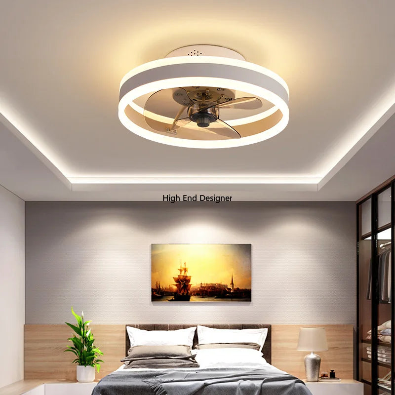 Ventilatore da soffitto con luce e motore DC, otto finiture – dettaglio 4