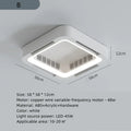 2025 Lampada da soffitto invisibile senza lama con telecomando leggero senza pale Circolatore LED DC – foto 7
