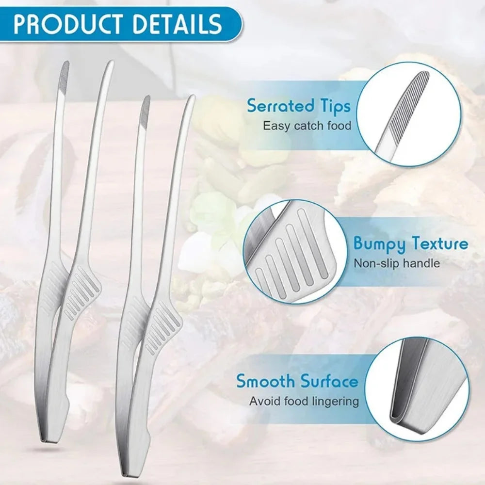 Pinze Multiuso in Acciaio Inox per Cucina e Barbecue