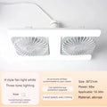 Ventilatore da soffitto a LED da 60W con telecomando, attacco E27, doppio ventilatore a basso profilo, adatto – foto 7