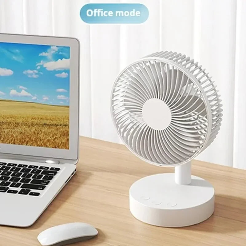 Ventilatore da tavolo ricaricabile con timer, 4 velocità – dettaglio 5