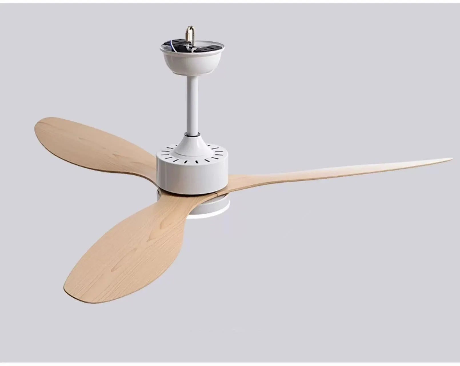Ventilatore da soffitto con luce, 25/42/52 pollici, a basso profilo, con telecomando, per interni ed esterni – foto 6