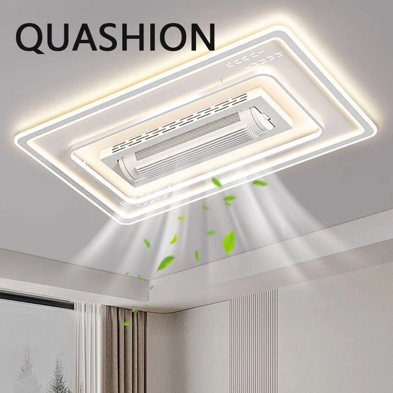 Ventilatore da soffitto senza pale con luce LED e telecomando – dettaglio 1