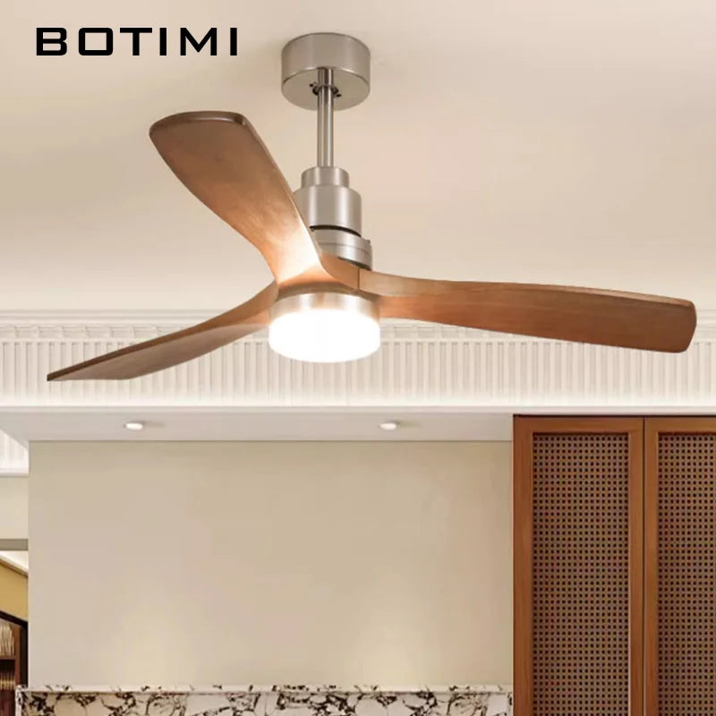 BOTIMI 42 Ventilatore da soffitto da 52 pollici con luci per soggiorno Telecomando Ventilateur de plafon – foto 3