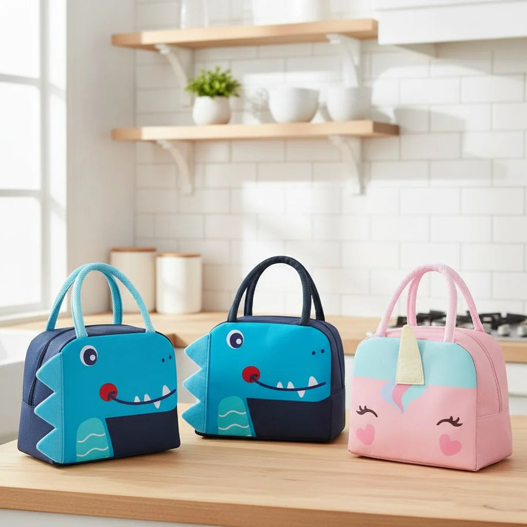 Borsa Termica Porta Pranzo per Bambini Fantasia Animali