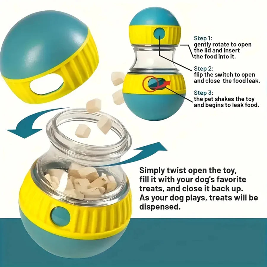 Gioco dispenser di snack per cani a erogazione lenta – dettaglio 5