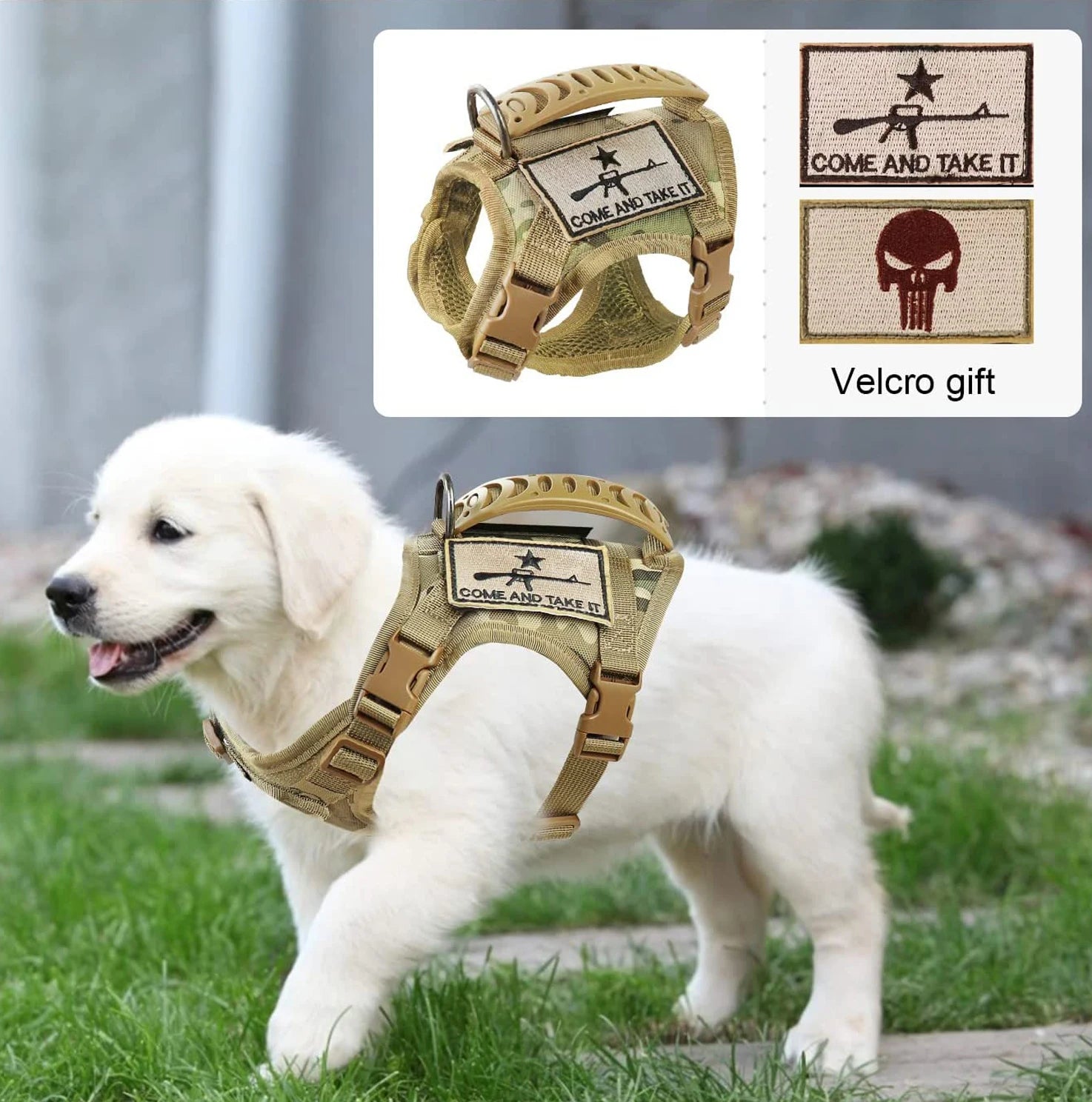 Pettorina tattica regolabile per cani e gatti di piccola taglia