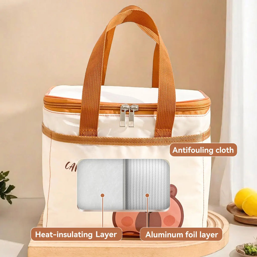 Borsa Termica per il Pranzo Capybara Impermeabile