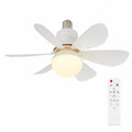 Ventilatore da soffitto LED 30W 40W Luci semplici con telecomando E27 per la casa Soggiorno Studio – foto 7