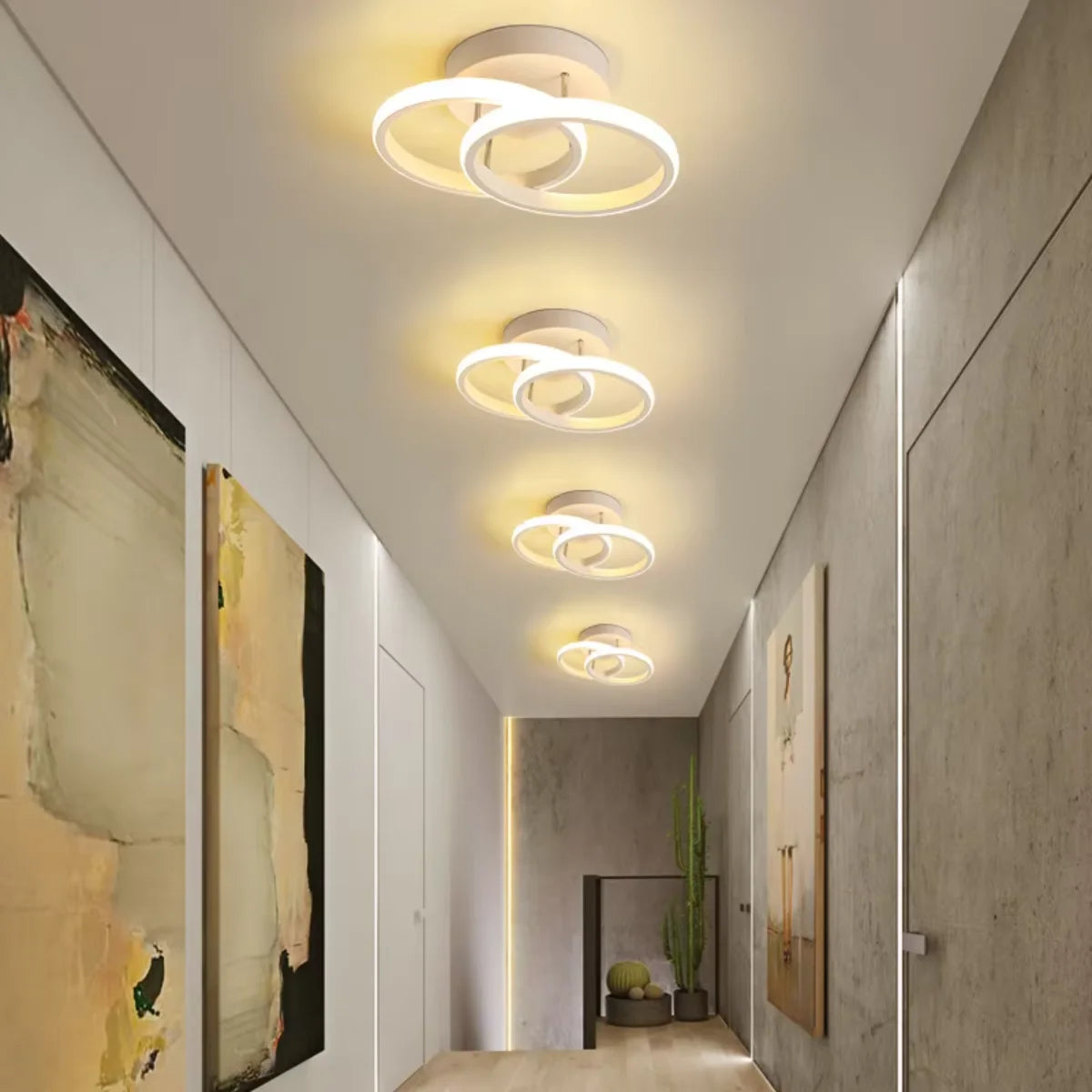 Ventilatore da Soffitto LED Silenzioso con Lampadario per Soggiorno, Sala da Pranzo, Camera da Letto, Cucina – foto 2