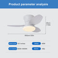 Ventilatore da soffitto 25 pollici, 3 pale con luce LED – dettaglio 7
