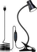 Lampada da Scrivania a LED a Clip con Collo di Cigno