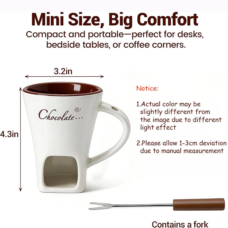 Tazza riscaldante per fonduta al cioccolato, 130 ml – dettaglio 5