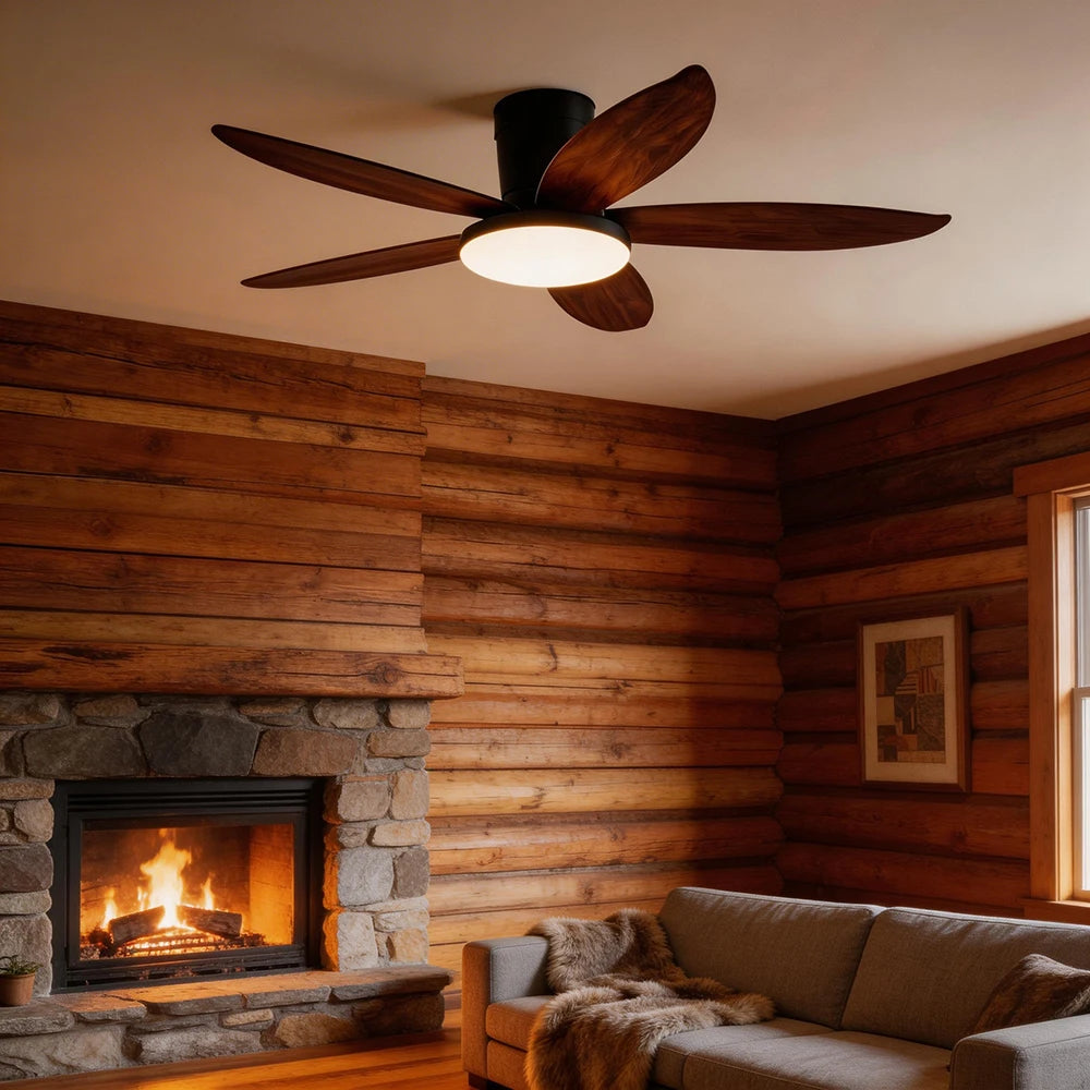 Ventilatore da soffitto con luce, 3 o 5 pale, da 65 a 110 cm – dettaglio 3