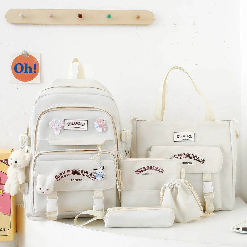 Zaino in nylon 41x31x13 cm con astuccio e borsa a tracolla – dettaglio 3
