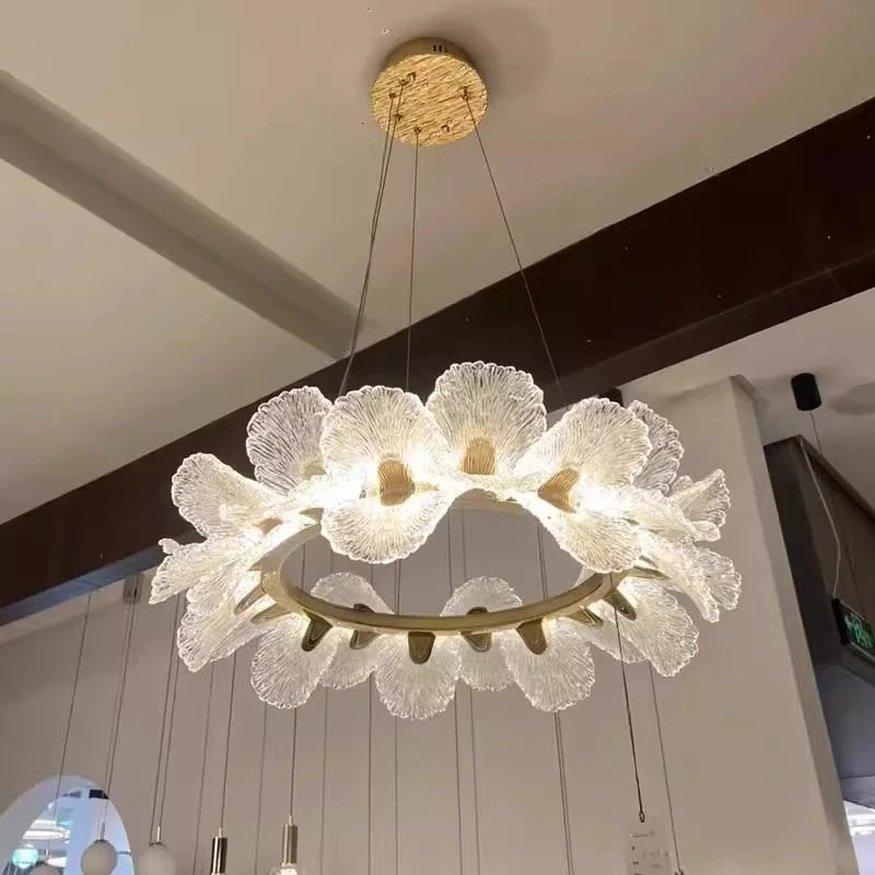 Lampada a sospensione LED a fiore, 50 o 60 cm – dettaglio 3