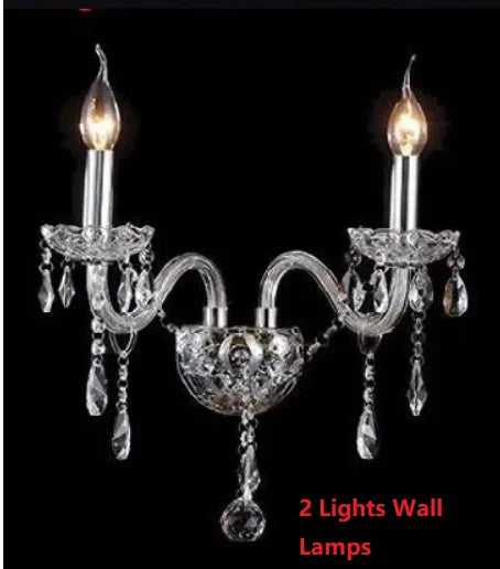 Lampadario in cristallo trasparente, da 6 a 15 luci – dettaglio 4