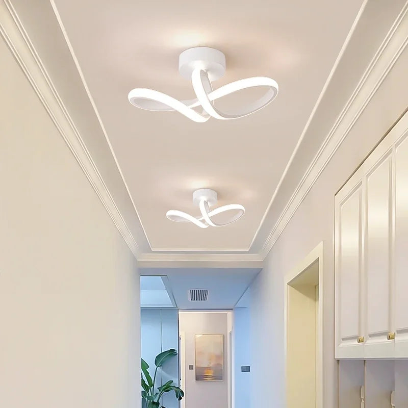 Plafoniere per corridoio a LED Lampadario moderno Lampada a tre colori Lampade minimaliste per camera da – foto 3