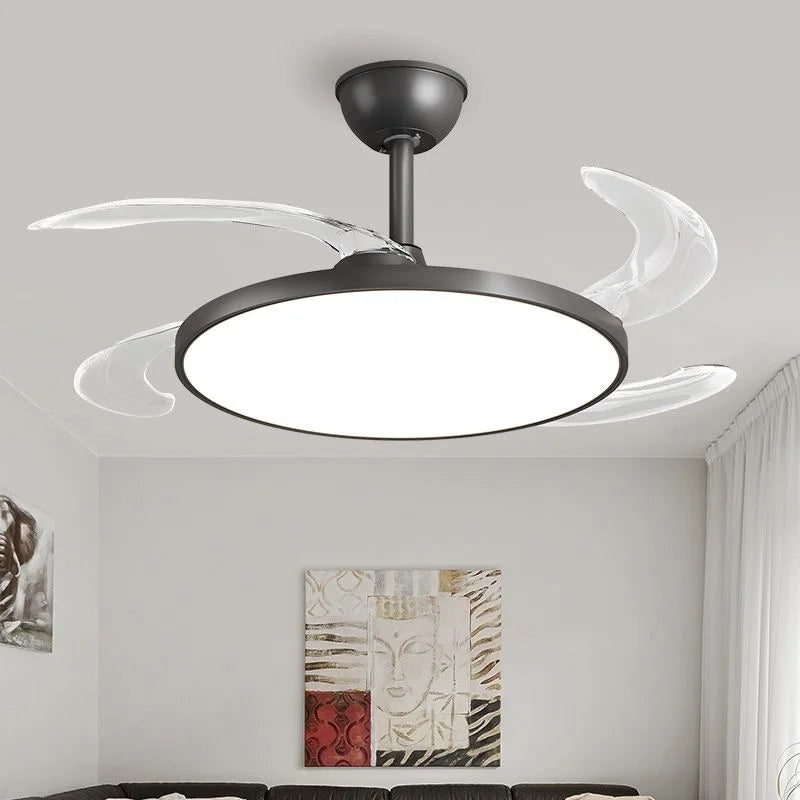 Ventilatore da soffitto sottile con luce LED e pale pieghevoli – dettaglio 6