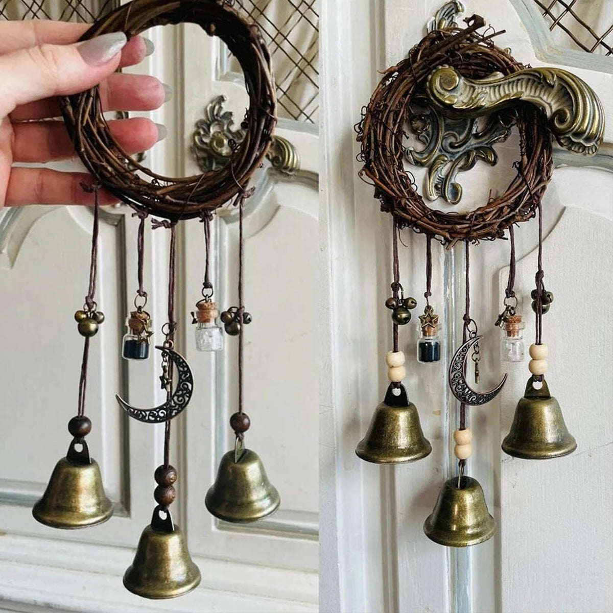 Campanella decorativa vintage da appendere alla porta