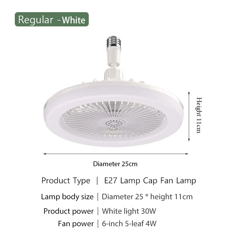 Ventilatore da soffitto LED con telecomando e 3 velocità – dettaglio 5