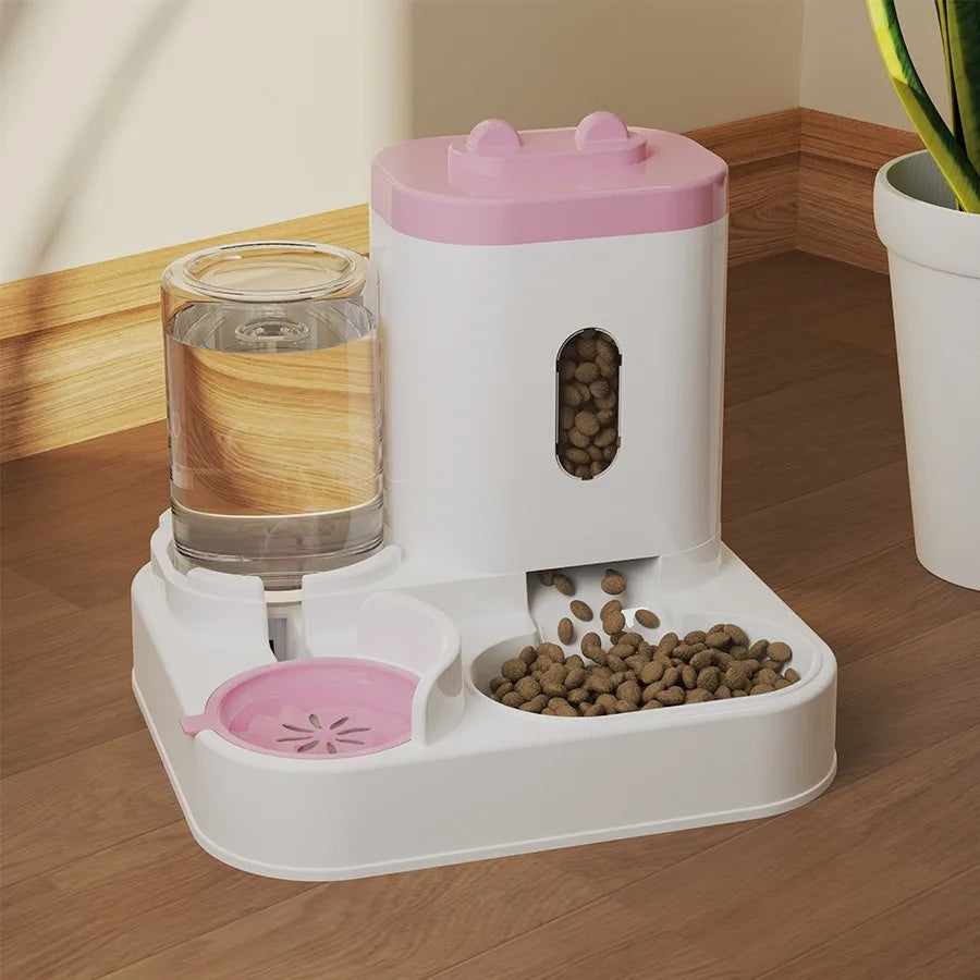 Distributore automatico di cibo e fontanella per cani e gatti – dettaglio 7